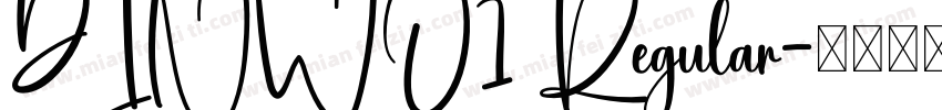 DINWO1 Regular字体转换